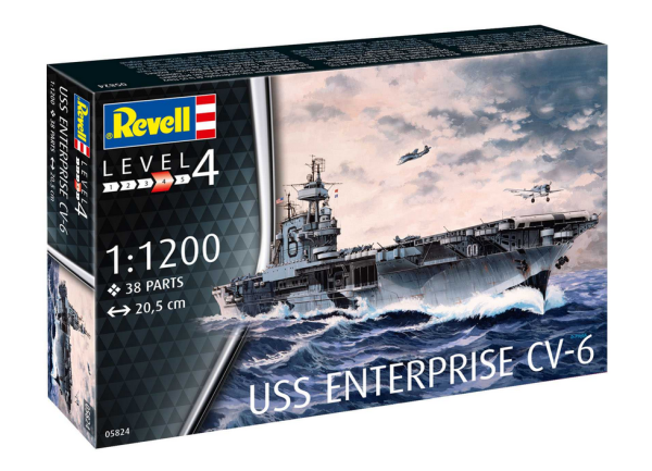 Revell Plastic ModelKit loď 05824 - USS Enterprise (1:1200)