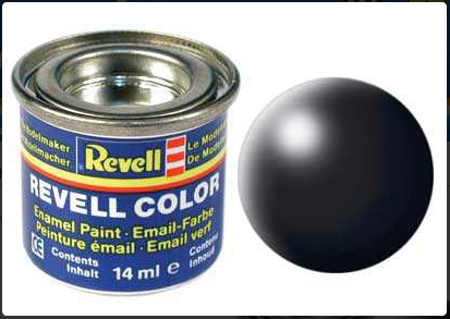 Revell 32302 barva emailová - hedvábná černá (black silk)