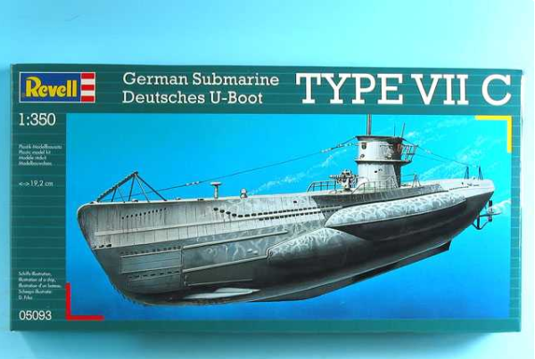 Revell Plastic ModelKit ponorka 05093 - U-Boot Typ VIIC (1:350)Plastic ModelKit