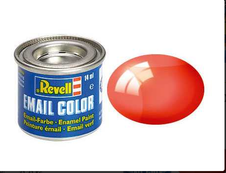 Revell 32731 barva emailová - transparentní červená (red clear)