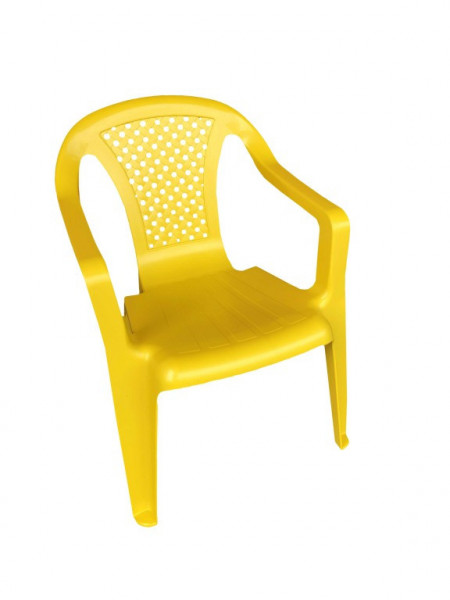 Marian plast židlička židle plastová dětská žlutá