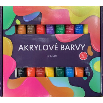 Creatoys Akrylové barvy 18x36 ml