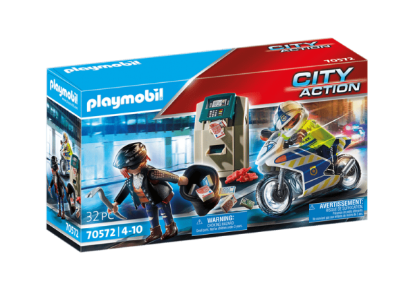 Playmobil® City Action 70572 Policejní motorka: Pronásledování lupiče