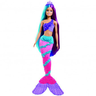 Mattel BRB Barbie Mořská panna s dlouhými vlasy GTF39