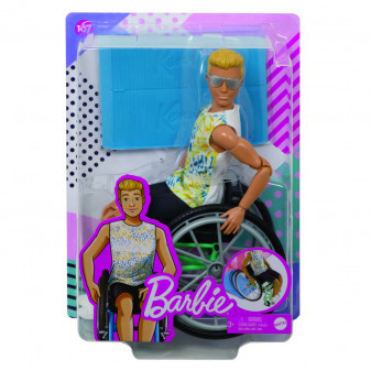 Mattel BRB Barbie Model Ken na invalidním vozíku GWX93