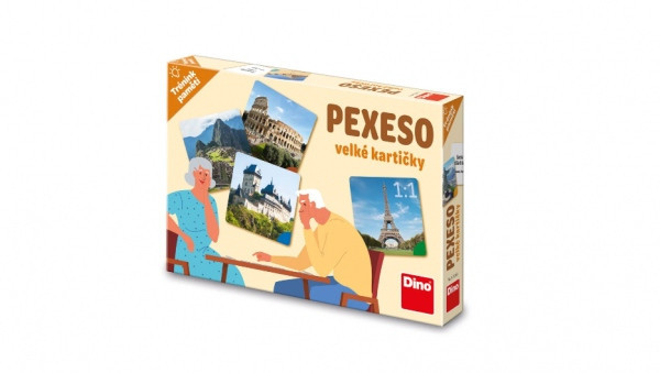 Dino Trénink paměti: Památky pexeso velké kartičky
