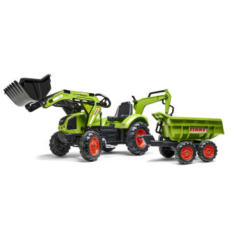 Falk Traktor šlapací Class Atiom 430 zelený s přední i zadní lžící