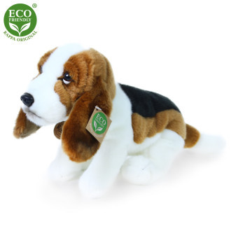 Plyšový pes basset 32 cm ECO-FRIENDLY