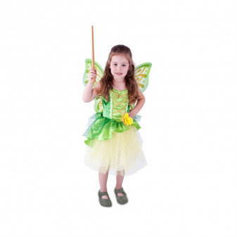 Dětský kostým víla Zelenka s křídly (M)