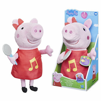 Hasbro Prasátko Peppa plyšová zpívající a chrochtající F2187