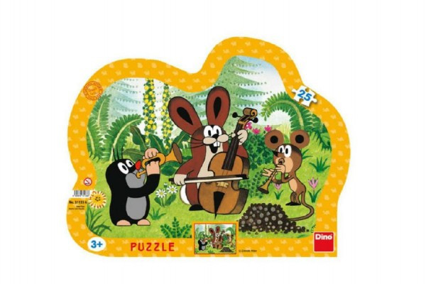 Dino puzzle Krtek Muzikant 35 x 28 cm 25 dílků