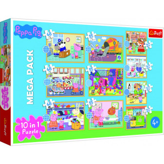 Trefl Puzzle 10v1 Prasátko Peppa Peppa Pig