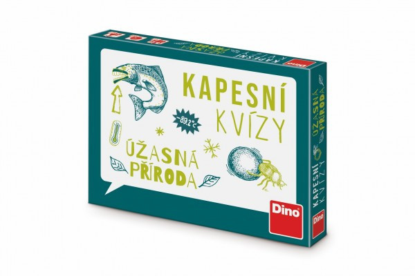 Dino Kapesní kvízy Úžasná příroda společenská hra v krabičce 13,5x10x2cm