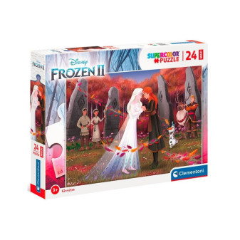 Clementoni 24217 puzzle SuperColor 24 maxi dílků Frozen Ledové království