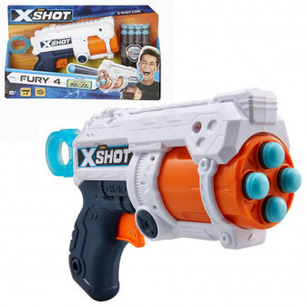 Epline pistole X-SHOT EXCEL Fury 4 s otočnou hlavní a 16 náboji