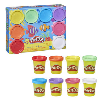 Hasbro Play Doh 8 kelímků duhové barvy E5062