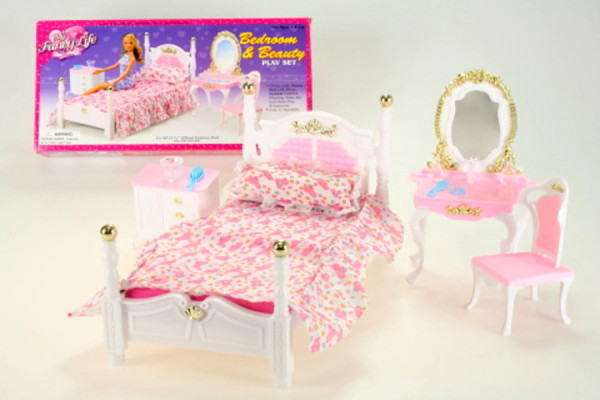 Glorie ložnice pro panenky typu Barbie