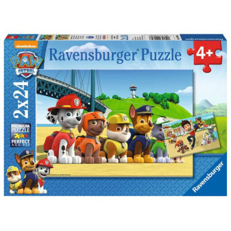 Ravensburger Tlapková Patrola: Stateční psi, 2x24 dílků