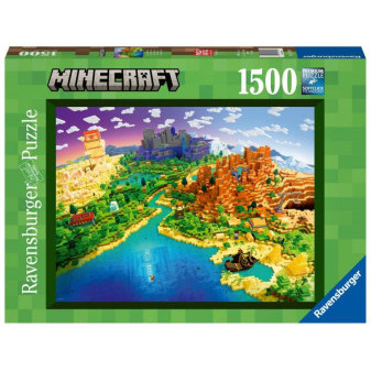 Ravensburger Minecraft: Svět Minecraftu 1500 dílků