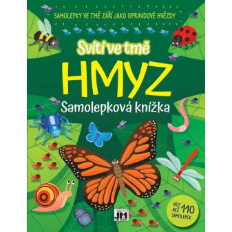 Models Svítí ve tmě samolepková knížka Hmyz