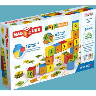 Geomag 257 Magicube Math Building Recycled Clips 61 pcs