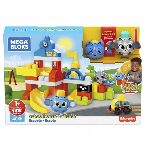 Mattel Mega Bloks Peek a Bloks Škola GRJ19