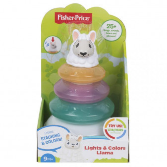 Mattel Fisher Price FP Linkimals Mluvící Lama s kroužky GTL39