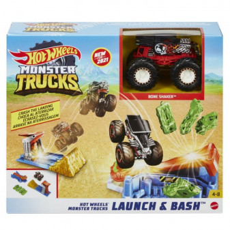 Mattel Hot Wheels Monster trucks Startuj a tref se herní set GVK08