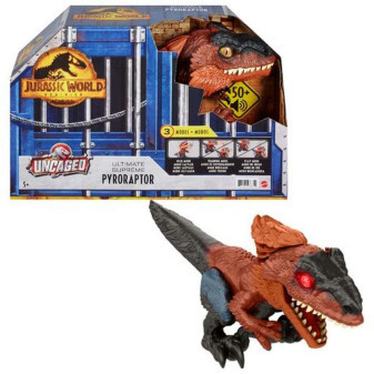 Mattel Jurassic World Ohnivý dinosaurus s reálnými zvuky GWD70