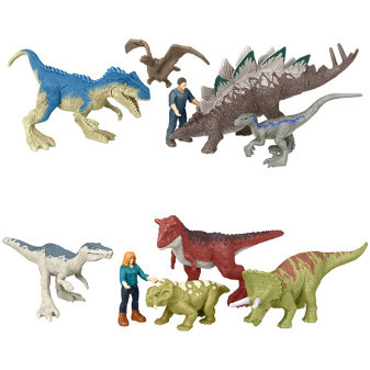 Mattel Jurassic World Mini dinosauři a člověk GWP70