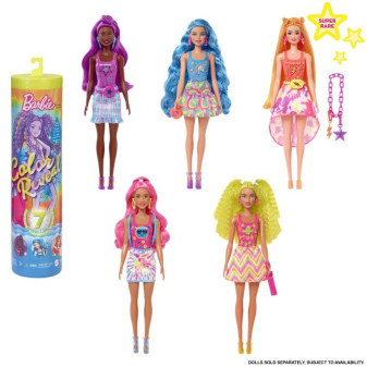 Mattel Barbie Color reveal Barbie neonová HCC67