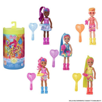 Mattel Barbie Color reveal Barbie neonová batika HCC90