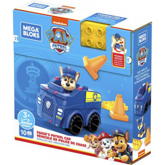 Mattel Mega Bloks Paw Patrol Chaseovo auto policejní hlídky HDJ33