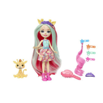 Mattel Enchantimals Deluxe panenka - žirafa HNV29