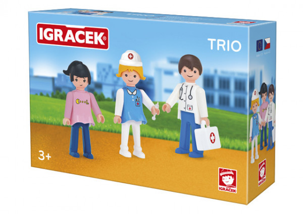 Igráček Trio Léčíme- Doktor, sestřička a pacientka