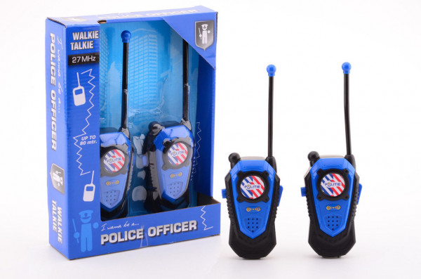 Policejní vysílačky Walkie talkie dosah 80 m na baterie
