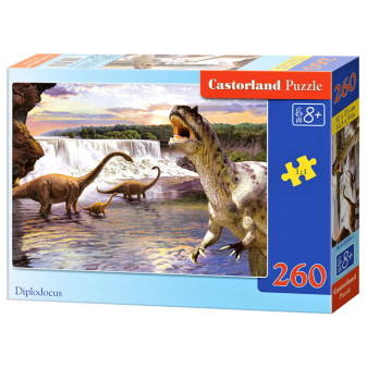 Castorland 26999 puzzle Diplodocus 260 dílků