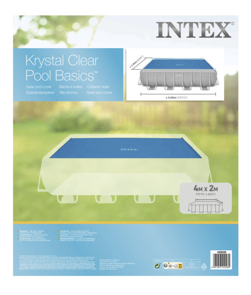 Intex 28028 Solární kryt k obdelníkovým bazénům 4m x 2m