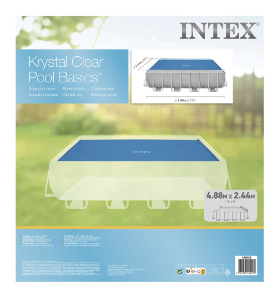 Intex 28029 Solární kryt k obdelníkovým bazénům 4,88m x 2,44m