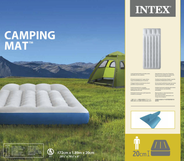 Intex 67998 Nafukovací matrace Camping 72 cm x 1,89 m x 20 cm