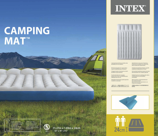 Intex 67999 Nafukovací matrace Camping 1,27 m x 1,93 m x 24 cm
