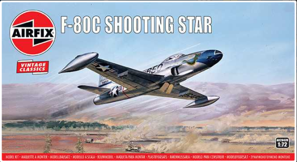Airfix Classic Kit VINTAGE letadlo A02043V - Lockheed F-80C Shooting Star (1:72)