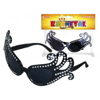 Karnevalové brýle karnevalové Lady Gaga černé