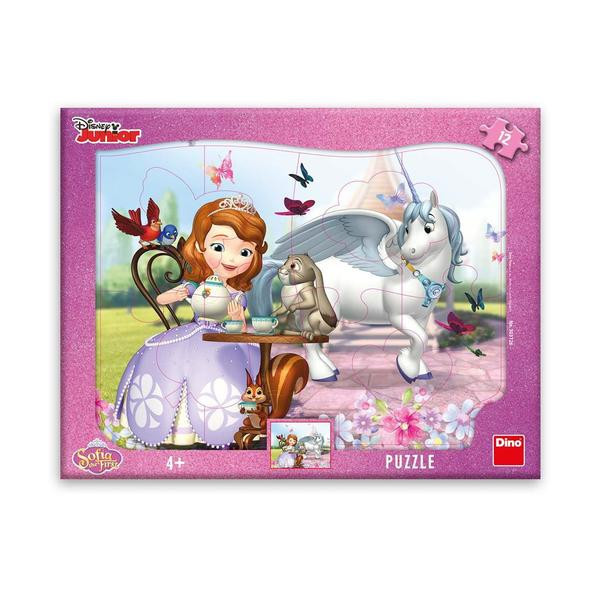 Dino Puzzle deskové Sofie na čaji 12 dílků