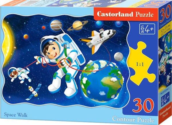 Castorland 3594 puzzle Vesmírná chůze 30 dílků