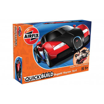 Airfix Quick Build auto J6020 - Bugatti Veyron - červená
