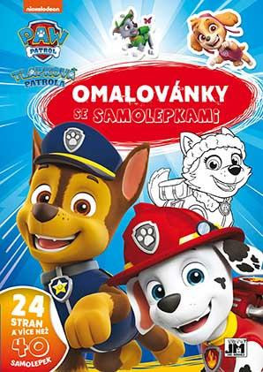 Models Omalovánky se samolepkami A4 Tlapková Patrola