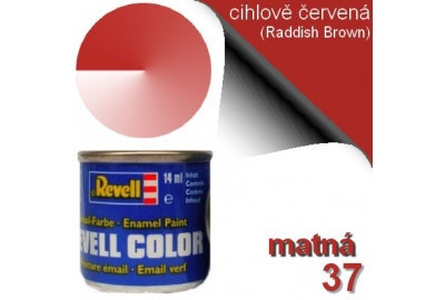 Revell 32137 barva emailová matná rudohnědá (reddish brown mat)