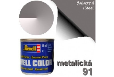 Revell 32191 barva emailová - metalická ocelová (steel metallic)