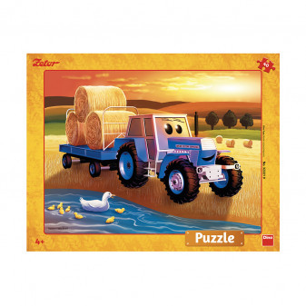 Dino puzzle deskové Zetor Žně 40 dílků